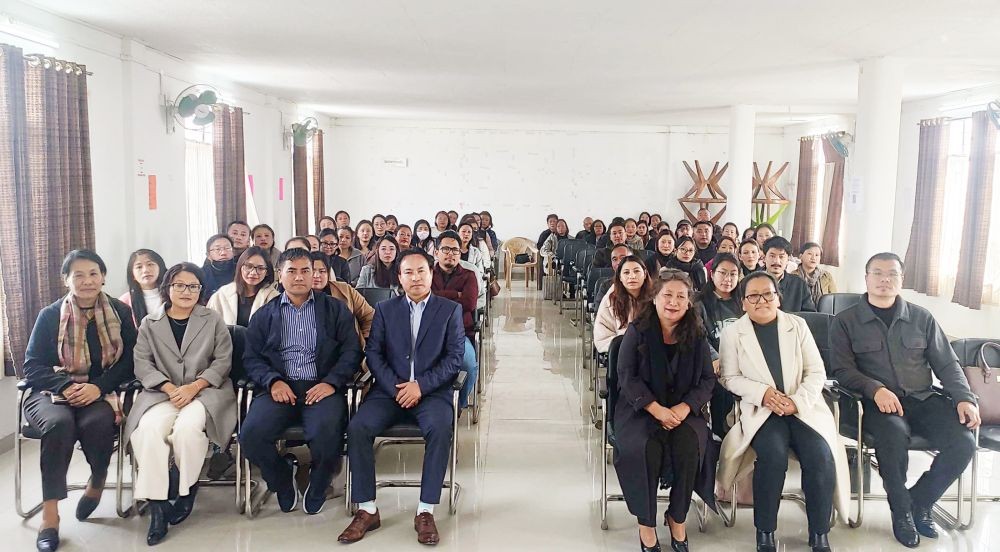 SCERT Director Kevirale-ü Kerhuo with resource persons and participants.